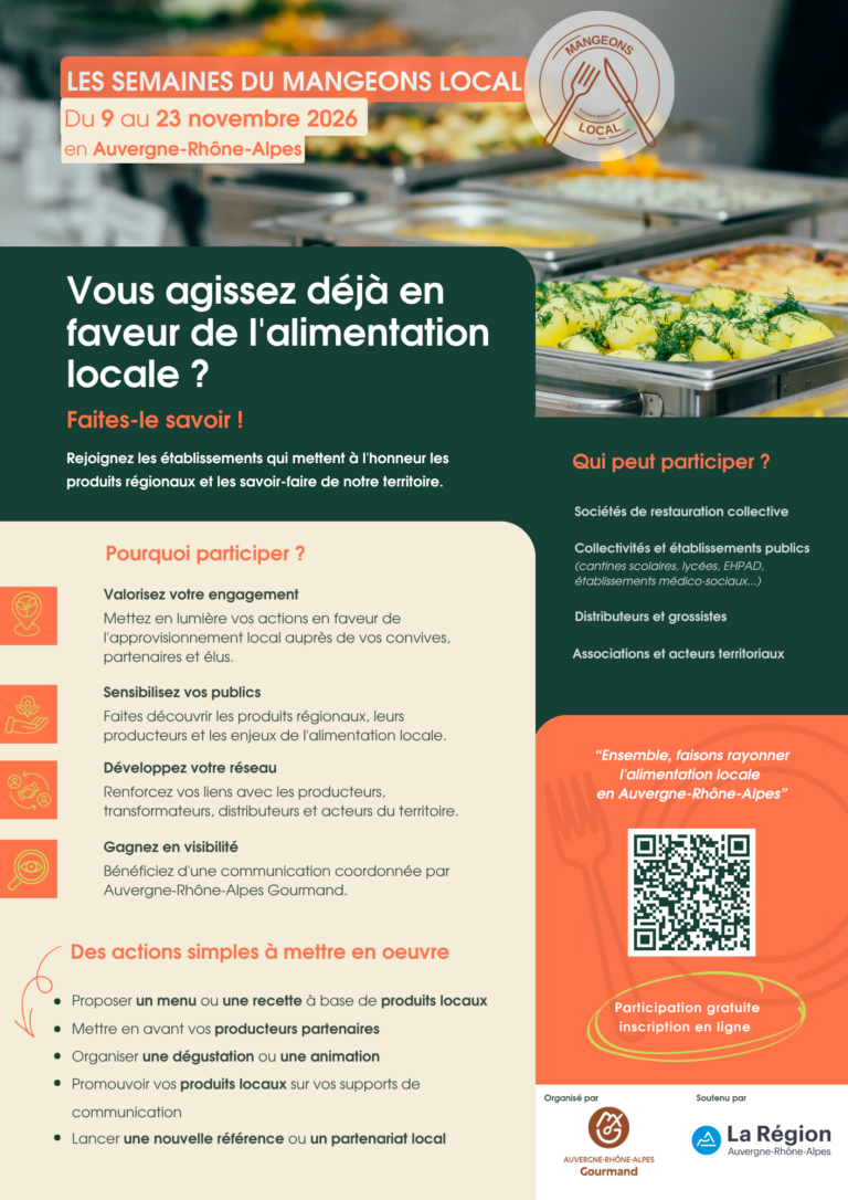 Flyer - Les semaines du mangeons local 2026